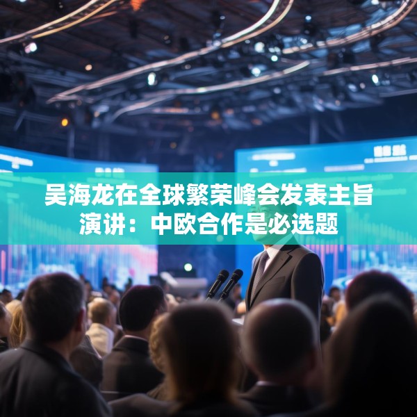 吴海龙在全球繁荣峰会发表主旨演讲：中欧合作是必选题