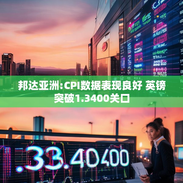 邦达亚洲:CPI数据表现良好 英镑突破1.3400关口