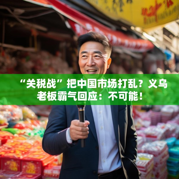 “关税战”把中国市场打乱？义乌老板霸气回应：不可能！