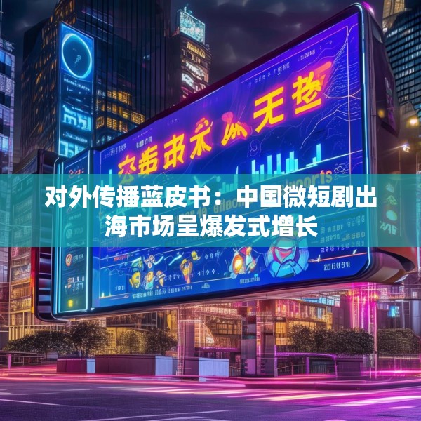 对外传播蓝皮书：中国微短剧出海市场呈爆发式增长