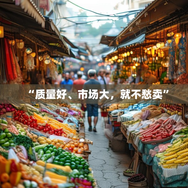 “质量好、市场大，就不愁卖”