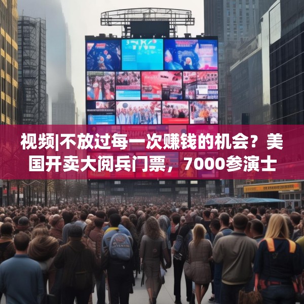 视频|不放过每一次赚钱的机会？美国开卖大阅兵门票，7000参演士兵一天只供一顿热餐