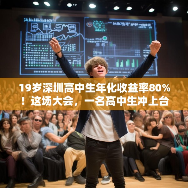 19岁深圳高中生年化收益率80%！这场大会，一名高中生冲上台高呼“我一定会成功的”！