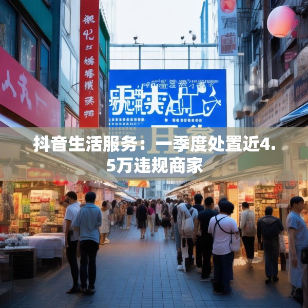 抖音生活服务：一季度处置近4.5万违规商家