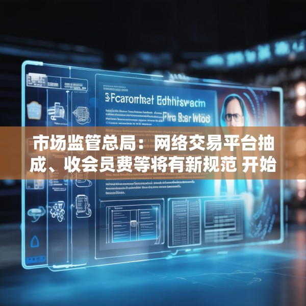 市场监管总局：网络交易平台抽成、收会员费等将有新规范 开始征求意见
