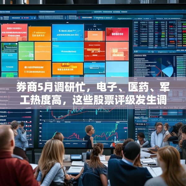 券商5月调研忙，电子、医药、军工热度高，这些股票评级发生调整
