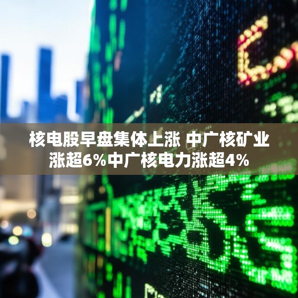 核电股早盘集体上涨 中广核矿业涨超6%中广核电力涨超4%