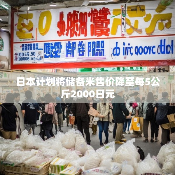 日本计划将储备米售价降至每5公斤2000日元