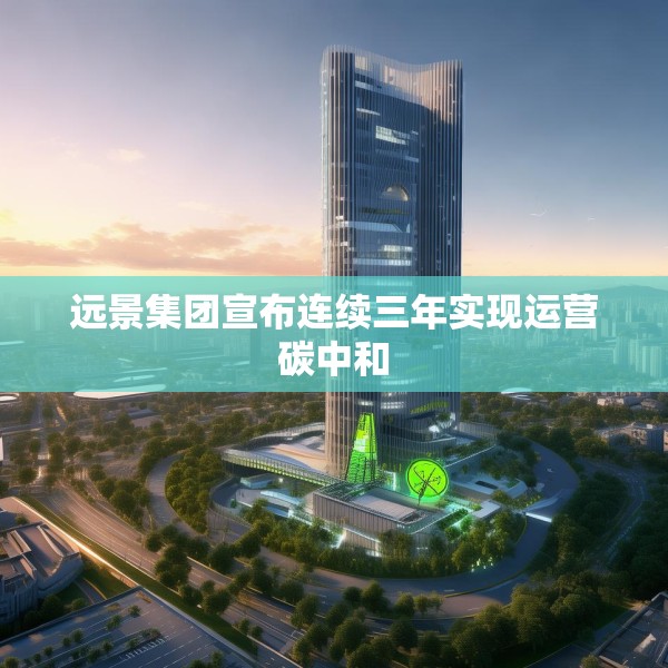 远景集团宣布连续三年实现运营碳中和