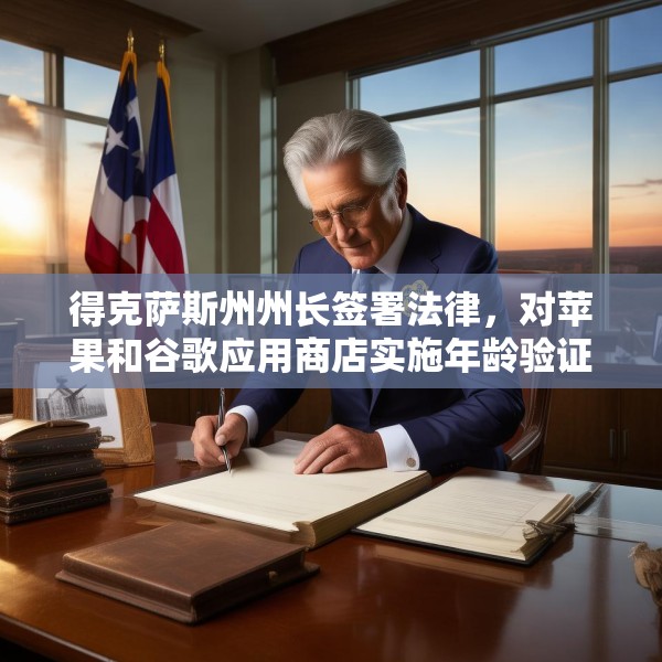 得克萨斯州州长签署法律，对苹果和谷歌应用商店实施年龄验证