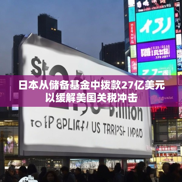 日本从储备基金中拨款27亿美元以缓解美国关税冲击
