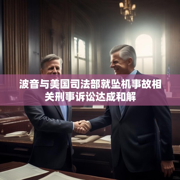 波音与美国司法部就坠机事故相关刑事诉讼达成和解