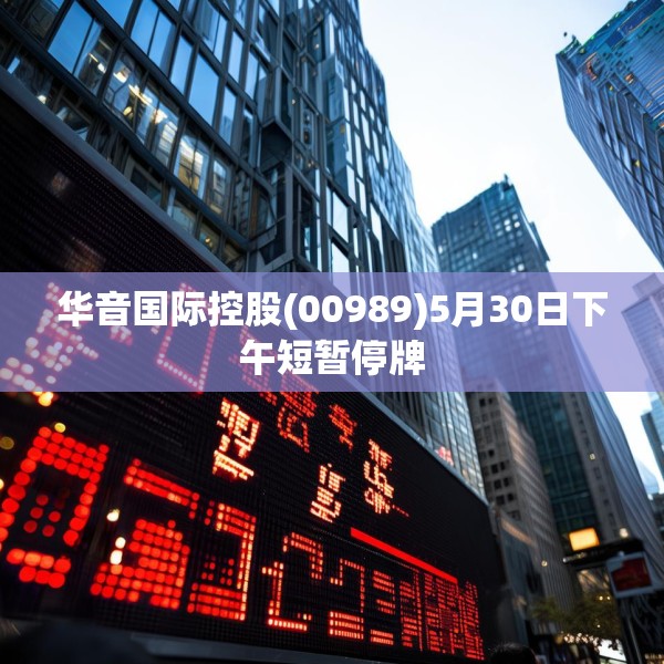 华音国际控股(00989)5月30日下午短暂停牌