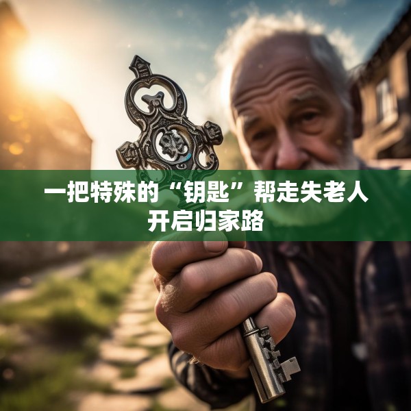 一把特殊的“钥匙”帮走失老人开启归家路