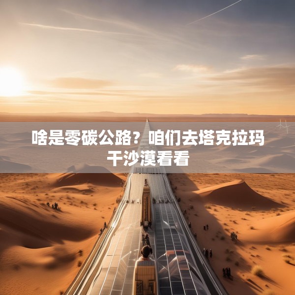 啥是零碳公路？咱们去塔克拉玛干沙漠看看