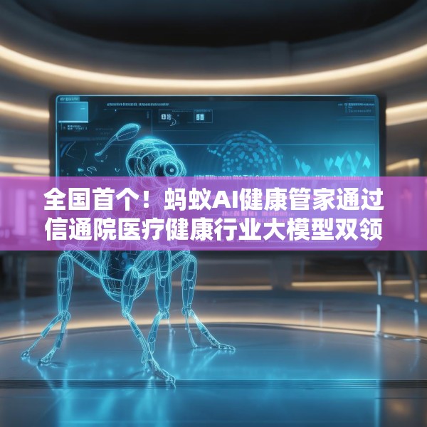 全国首个！蚂蚁AI健康管家通过信通院医疗健康行业大模型双领域可信评估