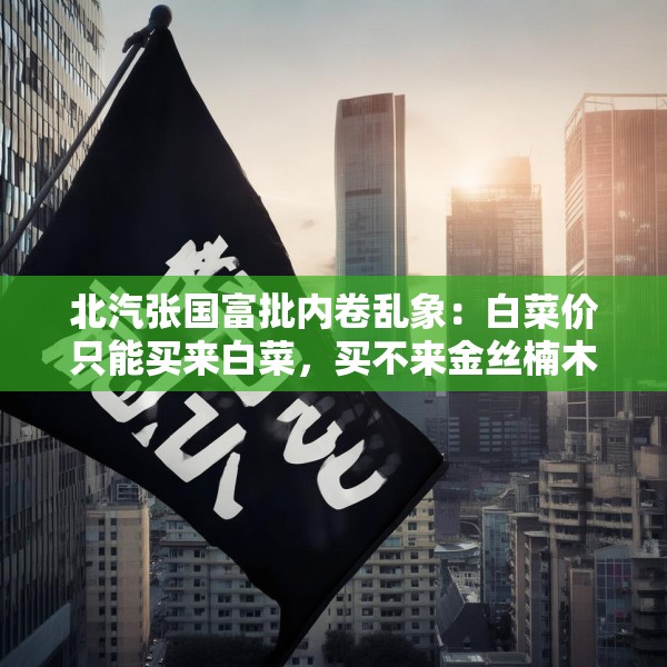 北汽张国富批内卷乱象：白菜价只能买来白菜，买不来金丝楠木