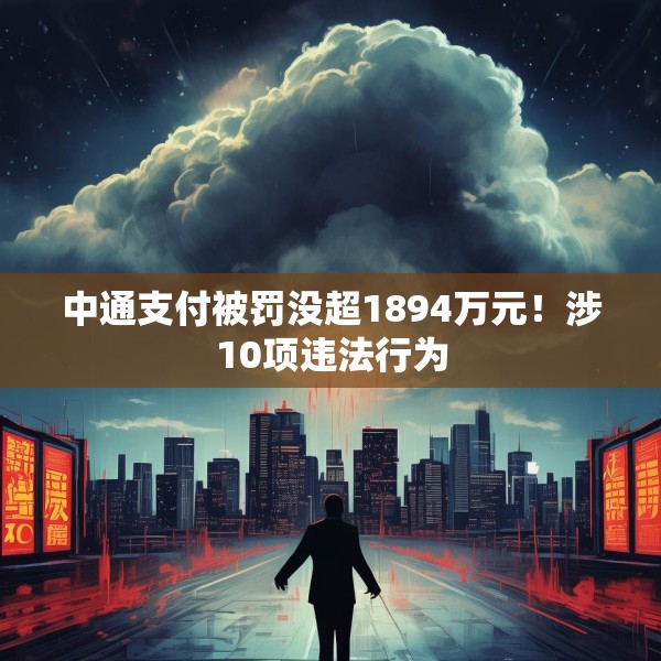 中通支付被罚没超1894万元！涉10项违法行为