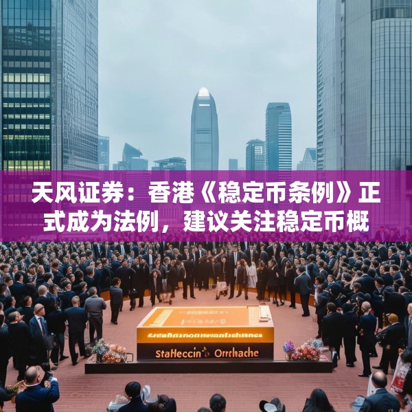 天风证券：香港《稳定币条例》正式成为法例，建议关注稳定币概念相关标的