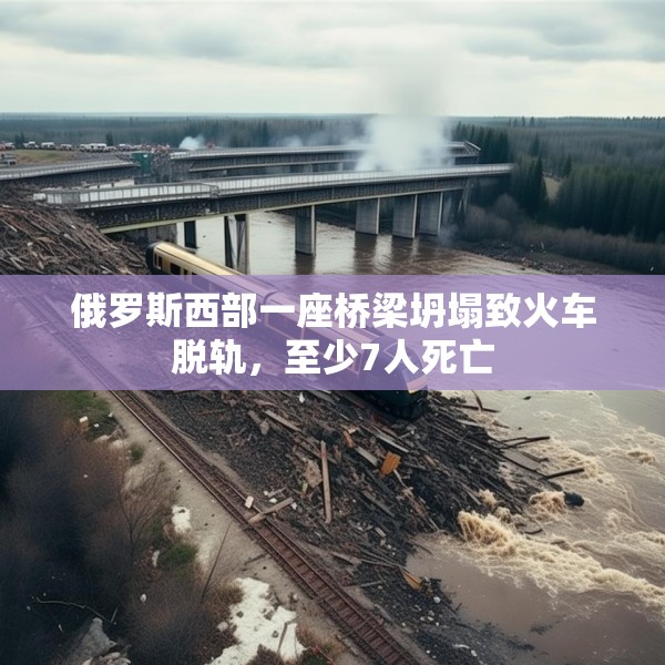 俄罗斯西部一座桥梁坍塌致火车脱轨，至少7人死亡