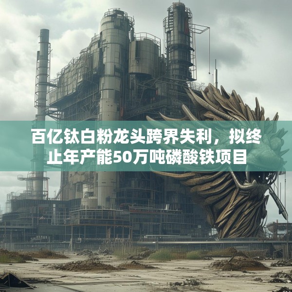 百亿钛白粉龙头跨界失利，拟终止年产能50万吨磷酸铁项目