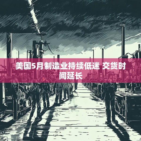 美国5月制造业持续低迷 交货时间延长