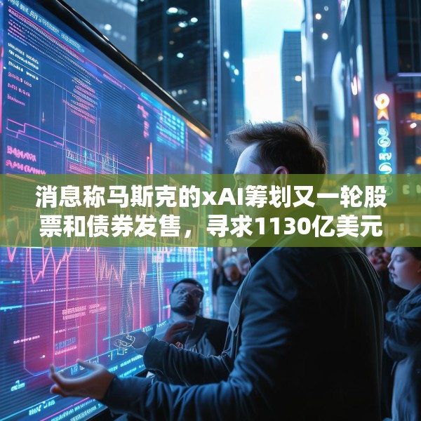 消息称马斯克的xAI筹划又一轮股票和债券发售，寻求1130亿美元估值
