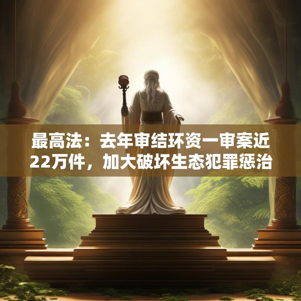 最高法：去年审结环资一审案近22万件，加大破坏生态犯罪惩治