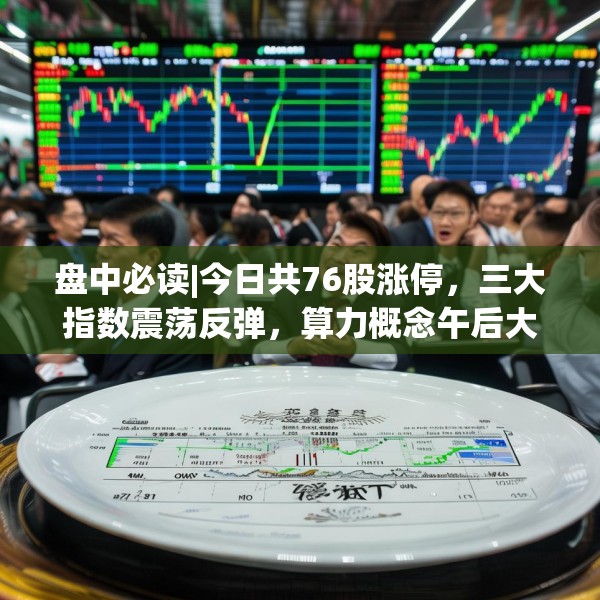 盘中必读|今日共76股涨停，三大指数震荡反弹，算力概念午后大涨