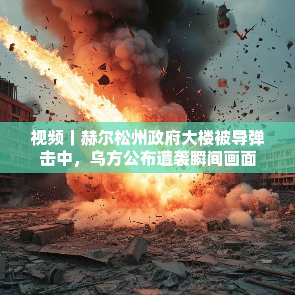 视频丨赫尔松州政府大楼被导弹击中，乌方公布遭袭瞬间画面