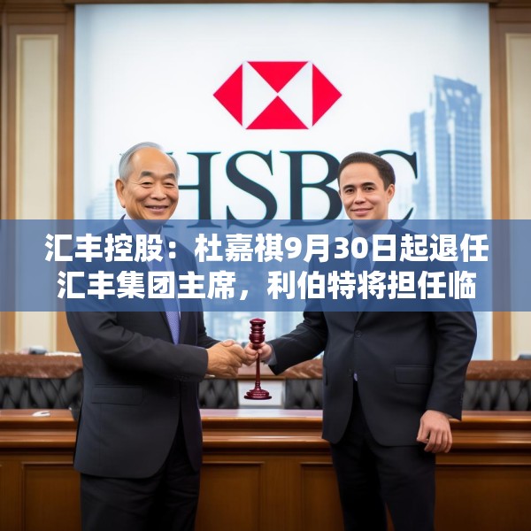 汇丰控股：杜嘉祺9月30日起退任汇丰集团主席，利伯特将担任临时主席