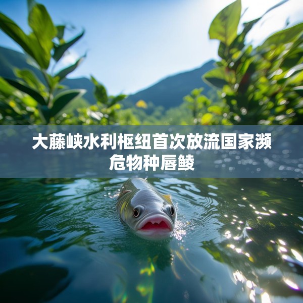 大藤峡水利枢纽首次放流国家濒危物种唇鲮