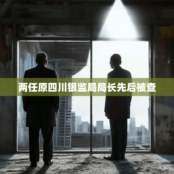 两任原四川银监局局长先后被查