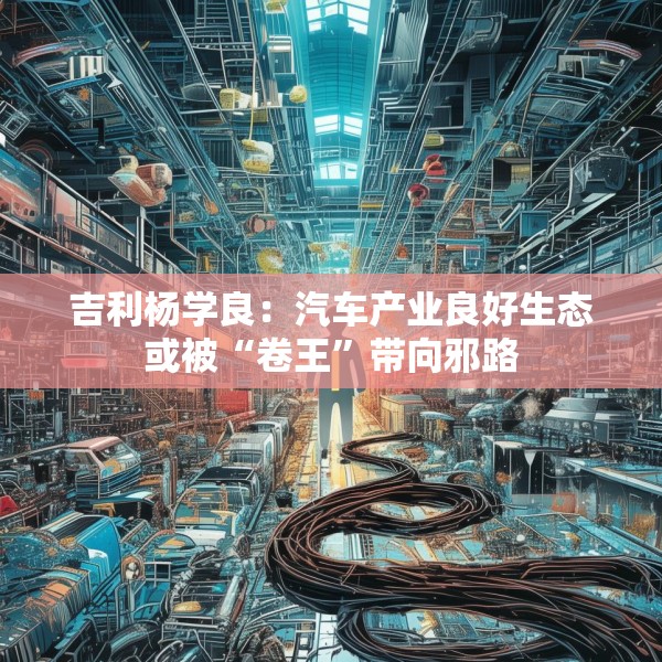 吉利杨学良：汽车产业良好生态或被“卷王”带向邪路