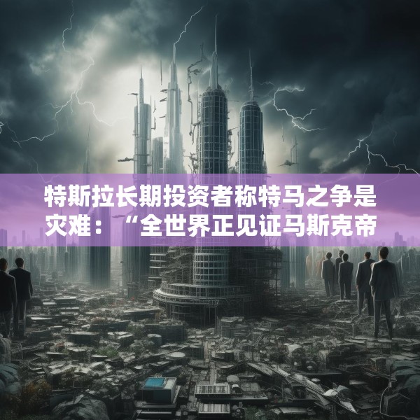特斯拉长期投资者称特马之争是灾难：“全世界正见证马斯克帝国的瓦解”