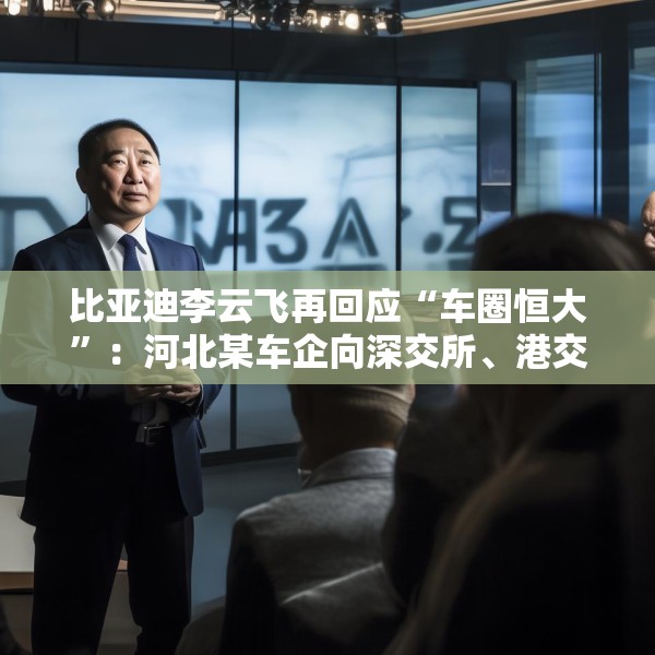 比亚迪李云飞再回应“车圈恒大”：河北某车企向深交所、港交所及监管机构恶意举报比亚迪