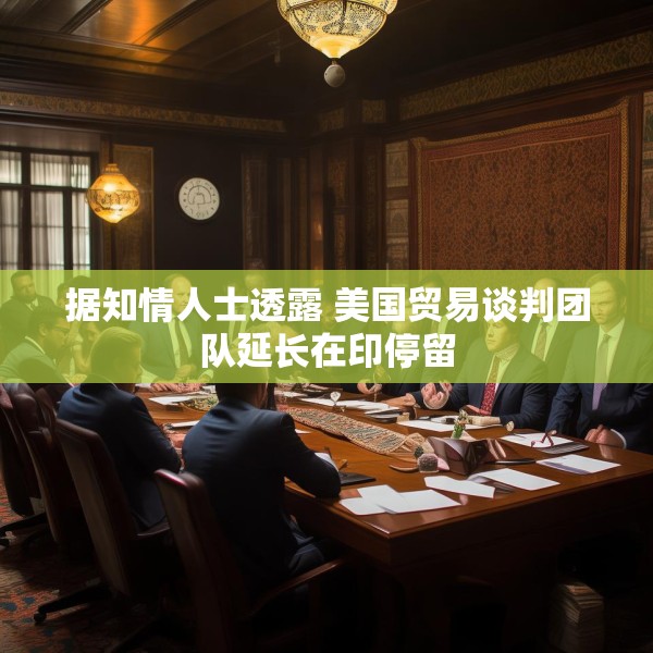 据知情人士透露 美国贸易谈判团队延长在印停留