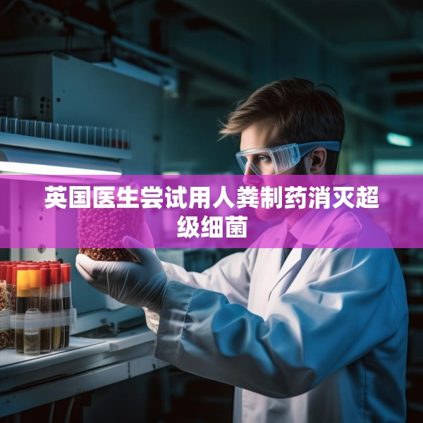 英国医生尝试用人粪制药消灭超级细菌