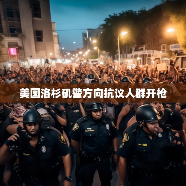 美国洛杉矶警方向抗议人群开枪