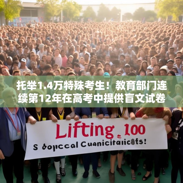 托举1.4万特殊考生！教育部门连续第12年在高考中提供盲文试卷