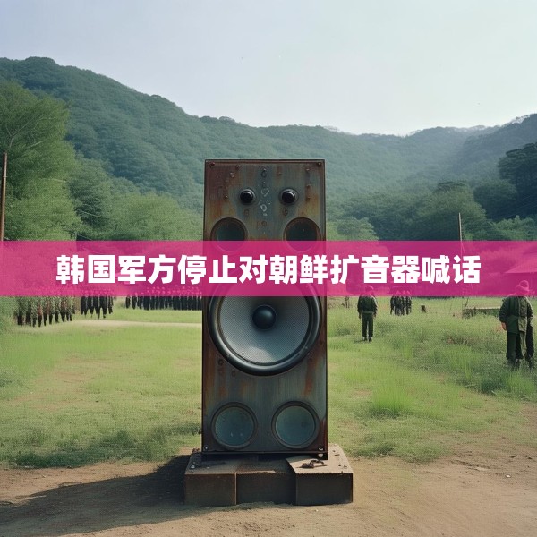 韩国军方停止对朝鲜扩音器喊话