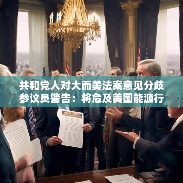 共和党人对大而美法案意见分歧参议员警告：将危及美国能源行业