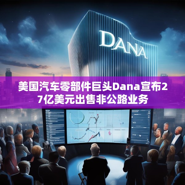 美国汽车零部件巨头Dana宣布27亿美元出售非公路业务