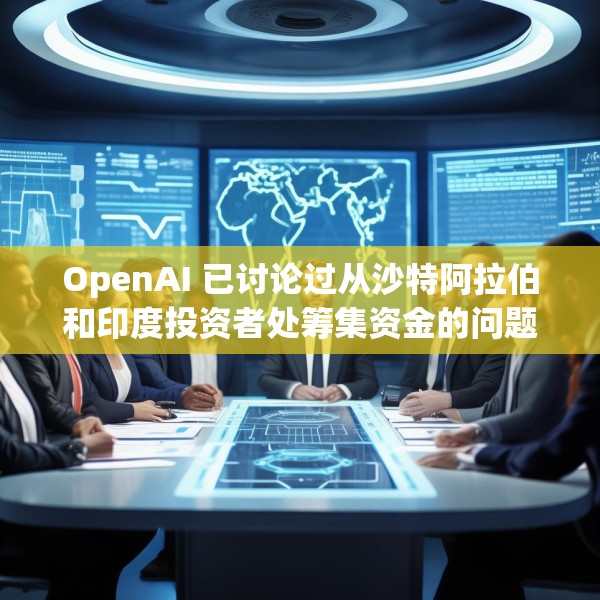 OpenAI 已讨论过从沙特阿拉伯和印度投资者处筹集资金的问题