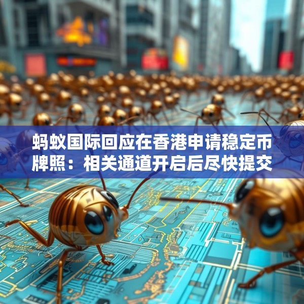 蚂蚁国际回应在香港申请稳定币牌照：相关通道开启后尽快提交