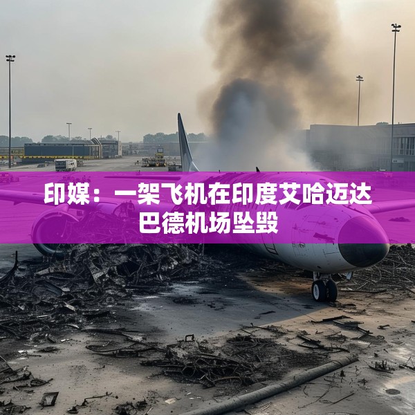 印媒：一架飞机在印度艾哈迈达巴德机场坠毁