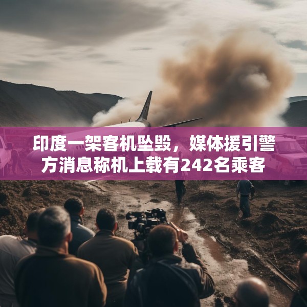 印度一架客机坠毁，媒体援引警方消息称机上载有242名乘客