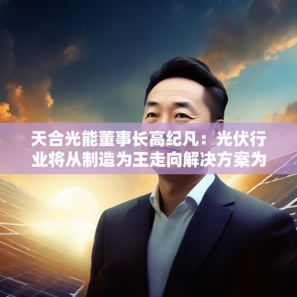天合光能董事长高纪凡：光伏行业将从制造为王走向解决方案为王