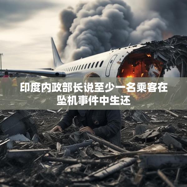 印度内政部长说至少一名乘客在坠机事件中生还