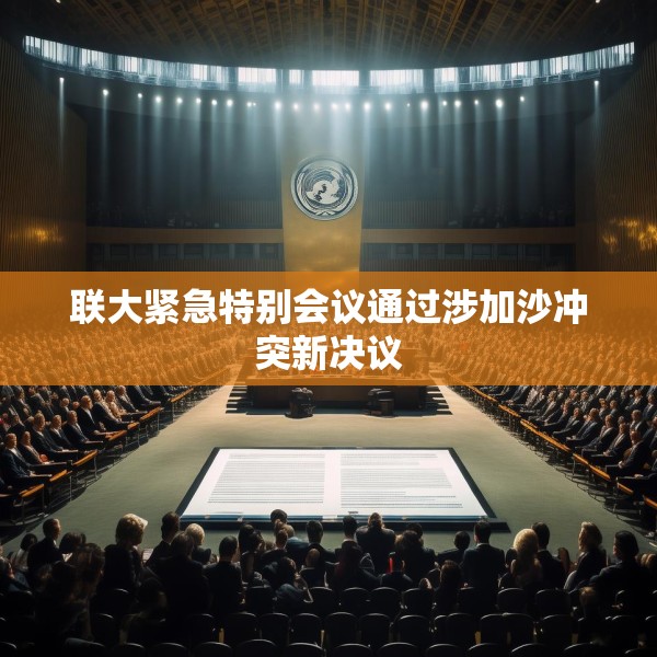 联大紧急特别会议通过涉加沙冲突新决议